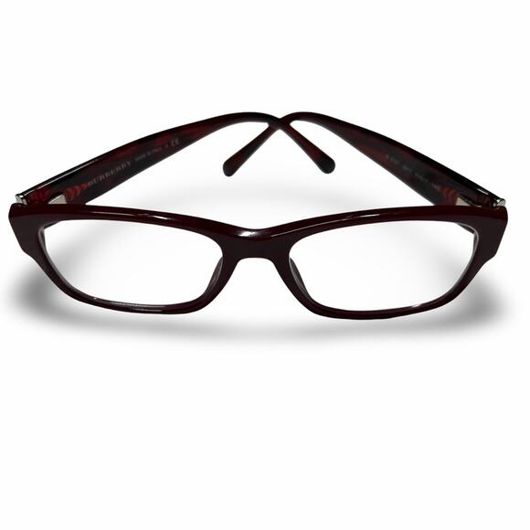 Burberry Eyeglass Frames Designer Luxe Glasses Contemporary Rectangular Square - Picture 1 of 5